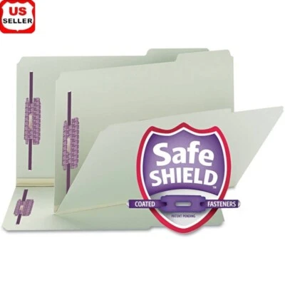 Safe Shield Fastener Folders Legal Size 25 Pcs Durable Tear Resistant Organizers - Image 1 of 4