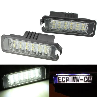2 X LED Number License Plate Light Lamp For VW GOLF MK4 MK5 Seat Polo Error Free - Image 1 of 4