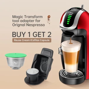 Adaptador de cápsula de café reutilizable para Dolce Gusto y juego de cápsulas de café de metal - Imagen 1 de 12
