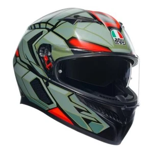 AGV K3 Black/Green/Red Decept Full Face Motorbike Helmet - Picture 1 of 6