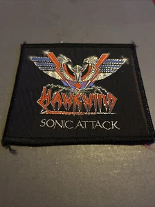 VTG HAWKWIND Sonic Attack Woven Sew On Patch - Picture 1 of 2