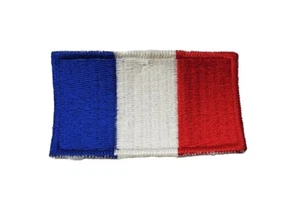 Flag of France French Tricolour Red Blue White Embroidered Applique Patch Badge - Picture 1 of 3