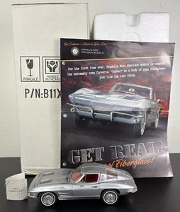 Chevrolet Corvette 1963 Franklin como nuevo modelo de coche gris fundido a presión 1:24 - fibra de vidrio - Imagen 1 de 19