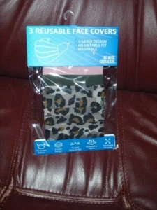 3 CUBIERTAS FACIALES REUTILIZABLES TOTALMENTE NUEVAS AL POR MENOR $19.99 - Imagen 1 de 2