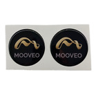 MOOVEO motorhome sticker, 56mm, MOOVEO sticker, 3D gel x2