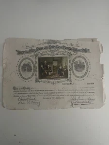 1904 American Flag House and Betsy Ross Memorial Association Certificate # 78297 - Picture 1 of 15