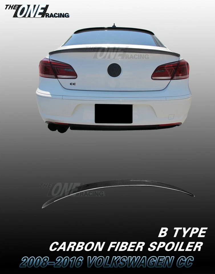 Alerón de fibra de carbono para VW Volkswagen Passat CC tipo B 2008-2016 Foto 1 de 4