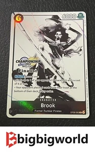 One Piece Card Game Championship 2024 Finalist OP06-092 Brook Monochrome - Foto 1 di 2