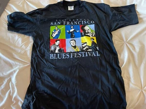 Winterland Vtg 21 st Annual San Francisco Blues Festival Men's T Shirt USA - Picture 1 of 6