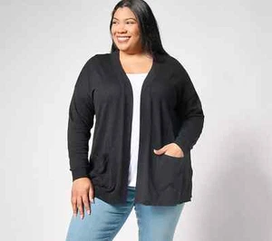 Denim & Co Beach Sweater Cardigan with Pockets A640988 - Picture 1 of 5