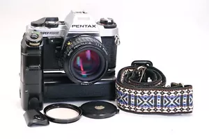 Pentax Super Program, 50mm F1.4 Lens, MotorDrive A, Strap, Tested, Works Great! - Picture 1 of 16