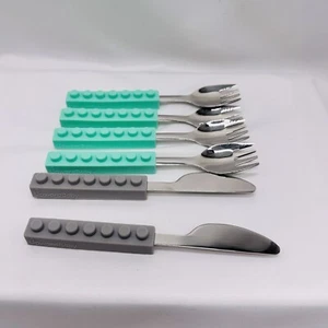 Upward Baby 6 Piece Learning Cutlery Set 24+ Months 4 Knives & 2 Forks Silicone - Picture 1 of 7