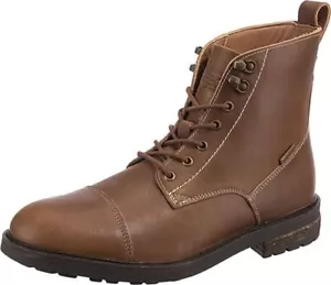 Levi's Emerson 2.0 Mediano Cuero Marrón Para Hombres Botas al Tobillo Medio con Cordones - Imagen 1 de 6