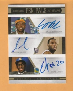 Craig Brackins Damion James Ekpe Udoh AUTO 2010-11 National Treasures /15 9R - Picture 1 of 2