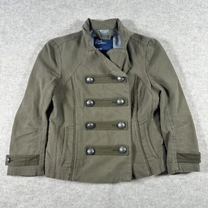 American Eagle Outfitters Jacket Womens XS Green Double Breasted Military Style - Picture 1 of 8