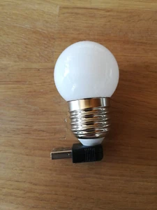 USB-Leuchte, LED, Glühbirnenform, ca. 5 cm, USB-Stecker - Afbeelding 1 van 2