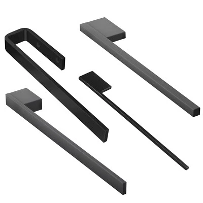 Handtuchreling Handtuchstange Handtuchhalter schwarz Seitenmontage SOTECH - Bild 1 von 4