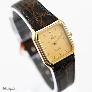 Omega De Ville Calibre 1450 Women's Gold Plated Ref 591.0272.1 NOS Storage 1984 - Picture 1 of 13