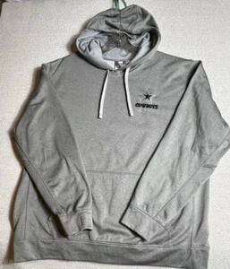 Dallas Cowboys Hoodie Men XL Gray Long Sleeve NFL Team Apparel RN WPL6605 - Picture 1 of 10