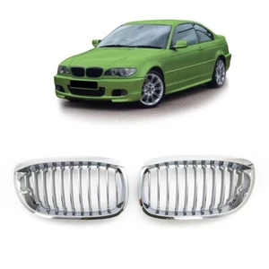 2 calandre chrome pour BMW série 3 E46 coupé phase 2 de 04/03 à 2006 - Foto 1 di 6