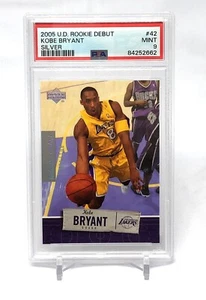 2005-06 Kobe Bryant Upper Deck Rookie Debut Silver /100 #42 PSA 9 HOF - Picture 1 of 2