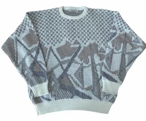 Vintage 90’s Abstract Knit Sweater Men’s XL Jantzen  - Picture 1 of 3