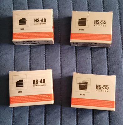 Hi-Tec HS-55 Feather SERVO HS-40 Evonomy NANO SERVO NEW IN BOX - Image 1 of 4