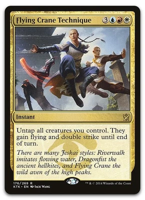 Flying Crane Technique #176 (NM) Khans of Tarkir KTK Magic MTG - Image 1 of 2