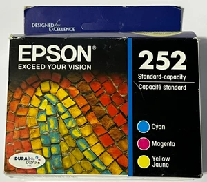 Original Epson 252 Tri-Color Tintenpatronen abgelaufen am 11/2024 - Bild 1 von 8