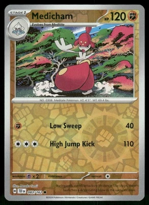 Medicham 083/162 Common Reverse Holo SV05: Temporal Forces NM - Image 1 of 2