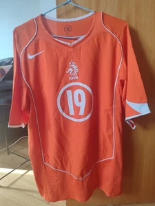Authentic 2006/08 Netherlands Home Shirt With Robben #19 Print, Nike Size L - Picture 1 of 3
