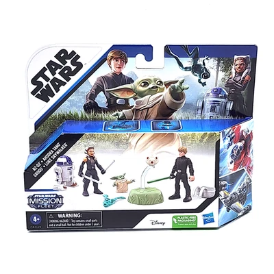 Фигурки Star Wars Mission Fleet R2D2 Luke Skywalker Grogu Ahsoka Tano новые запечатанные - Изображение 1 из 4