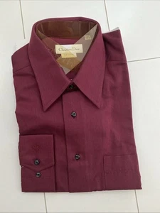 Christian Dior Burgund Herren Hemd / Gr. 16 - Bild 1 von 5