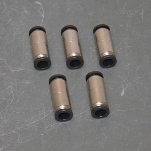 (5) Parker Union Fittings 62PW-6, 3/8" x 3/8" Tube OD Push-to-Connect, Brass - Picture 1 of 5