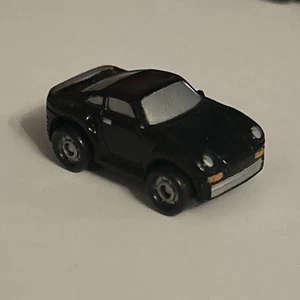 Porsche Vehicle Black Sports Car Funrise Micro Toy 1989 Loose - Picture 1 of 5