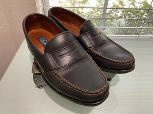 Cole Haan - Penny Loafers -Made In Maine USA Shoes- Rich Brown Leather US 10M - Picture 1 of 15
