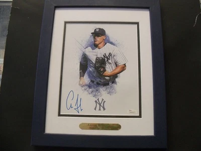 AARON JUDGE SIGNED 8 X 10 FRAMED PHOTO JSA  WITNESSED AUTHENTICATION - Image 1 of 4