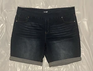 Terra & Sky Women’s Dark Blue Denim Shorts Size 4x - Picture 1 of 6