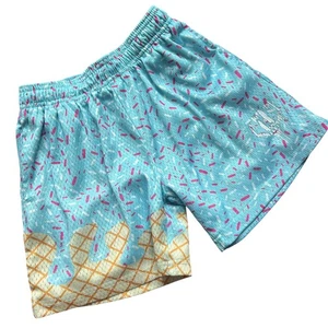 Baseball Lifestyle 101 YM Ice Cream Shorts Light Blue Pink White Sprinkles - Picture 1 of 4
