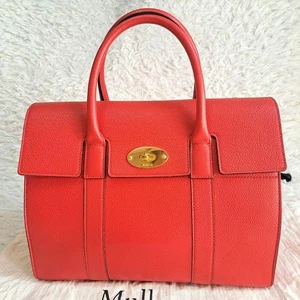 Mulberry Small Bayswater Fiery Red Damen Schultertasche genarbtes Leder - Bild 1 von 10