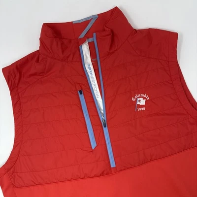 Zero Restriction Vest Mens Large Red Puffer Golf Zip Insulated Pullover - Image 1 of 4