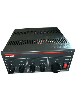 Dukane 1A20 Is A 20-Watt Amplifier & Mixer! Tested Working! - Image 1 of 4