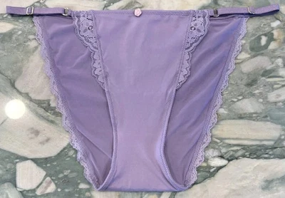 NUEVO Bikini Victoria Secret Dream Angels con ribete de encaje mini cuerda ciruela congelada XXL Foto 1 de 3