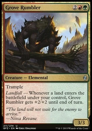 Magic the Gathering MTG Grove Rumbler (211) Battle for Zendikar   LP - Image 1 of 1