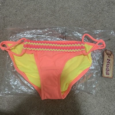Mudd плавать бикини низ купальник женский размер S подростков оранжевый новый - Изображение 1 из 3