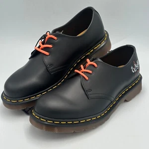 RARE Dr Martens The Clash 1461 Black Shoes UK8 Made In England - Picture 1 of 10