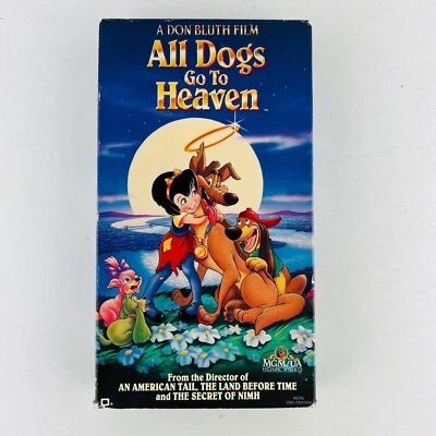 All Dogs Go to Heaven VHS Video Tape Movie Dom DeLuise, Burt Reynolds - Image 1 of 2