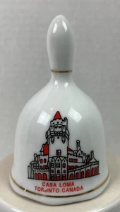 Campana de cerámica de recuerdo de 3" Casa Loma Toronto Canadá LEER #22M - Imagen 1 de 3