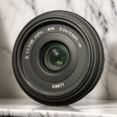 Panasonic Lumix G 20mm F1.7 ASPH H-H020 Slim Pancake Prime Lente Japón Como N... - Imagen 1 de 4