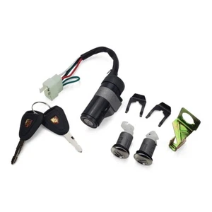 Key Switch Ignition Lock Set - Qingqi Model QM50QT-3E - Picture 1 of 5